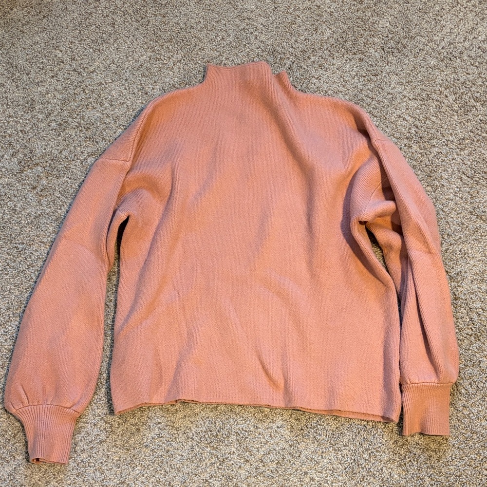 Vici Pink Mock Neck Sweater